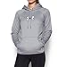 Under Armour Women's Icon Caliber Hoodie, True Gray Heather/Grape Fusion, Medium