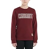 Carhartt Kid's CA9903 Long-Sleeve Crewneck Sweatshirt - Girls