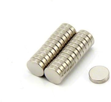 Magnet Expert® 8mm dia x 2mm thick N42 Neodymium Magnet - 1kg Pull (Pack of 20), Silver Grey