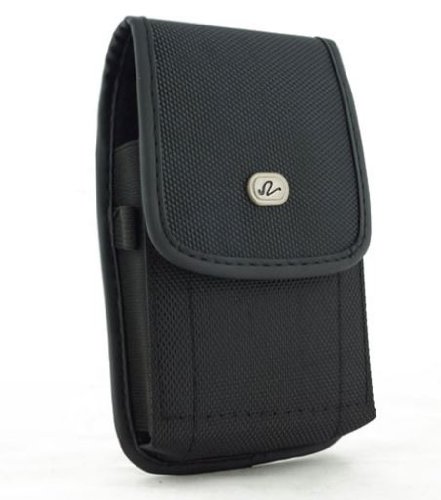 For NEW 2014 HTC One M8 Vertical Smart Phone Case / Pouch / Holster w Metal Clip, Velcro, & Belt Loot