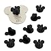 Disney (12) Mickey Mouse Pin Backs, black, universal