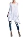 Haola Women's Summer Loose T Shirts Off Shoulder Irregular Hem Shirt Dress