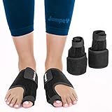 Jumpex Bunion Corrector and Bunion Relief | Orthopedic Big Toe Straightener for Women and Men | 100% Adjustable Bunion Splint | Treat & Prevent Hallux Valgus, Black