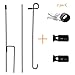Akeydeco Garden Flag Pole Stand Holder, 2 Pack Garden Flags for Outside with Flag Stopper and Clip Waterproof Powder-Coated Paint for Flag Pole Holder for Outside House,Yard Flags for Outside