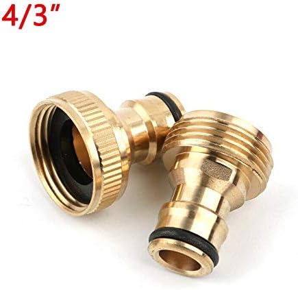 SUPERTOOL Metal Hose Adapter Kitchen Tap Adapter Garden Tap Connector Fittings Golden Silver Male 3/4" for Hose Pipe Copper Tube(1Pcs) - Image 3