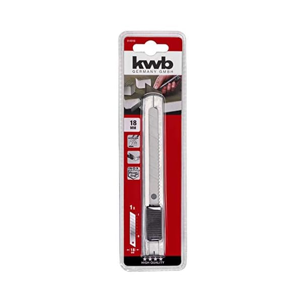 KWB Edelstahl Cuttermesser 18 Mm 14918 (Autolock-Funktion, Klingenabbrecher) – Bild 4