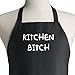 Kitchen Bitch Funny Black Apron for Cooking