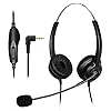 TWOTW-Binaural-Telephone-Call-Centre-Headset-with-25-mm-Headphone-Jack-Noise-Cancelling-Microphone-Volume-Mute-Controls-for-Specific-Landline-Model-Phones TWOTW Binaural Telephone Call Centre Headset with 2.5 mm Headphone Jack Noise Cancelling Microphone Volume Mute Controls…