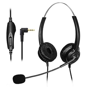 TWOTW-Binaural-Telephone-Call-Centre-Headset-with-25-mm-Headphone-Jack-Noise-Cancelling-Microphone-Volume-Mute-Controls-for-Specific-Landline-Model-Phones TWOTW Binaural Telephone Call Centre Headset with 2.5 mm Headphone Jack Noise Cancelling Microphone Volume Mute Controls…