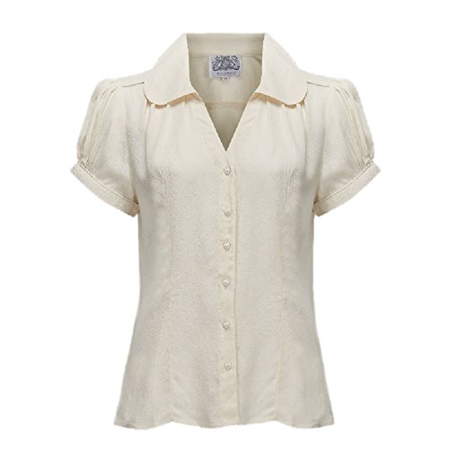 Seamstress Of Bloomsbury 1940s Crepe de Chine Judy Blouse