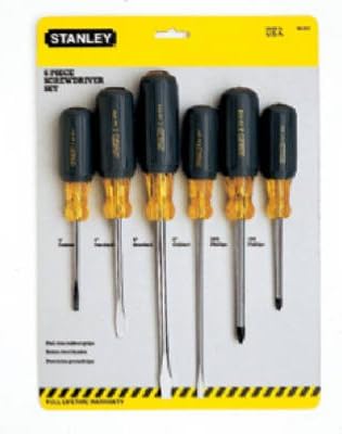 Stanley Consumer Tools 66-565 Screwdriver Set, Vinyl-Coated, 6-Pc. - Quantity 6