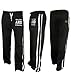 Men's Fleece Jogger Pant Sweatpant Track Suit Bottom Jogging Exercise Fitness Boxing MMA Gym Sweat Cotton Fleece Trousers (Black, 2xl)