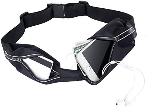 Running Belt,Grebest Slim Soft Polyester Water Waterproof Waist Bag Pack for Man Women Outdoors Running Fitness,Climbing,Walking,cycling,Hiking and all kinds of smart phone