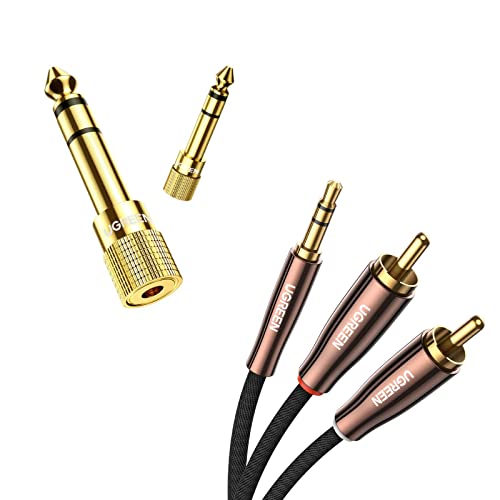 UGREEN 6FT Braided to Male RCA Cable Bundle with Pack