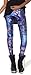 QZUnique Women's Graffiti Owls Footless Elastic Leggings