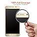 Note 5 Screen Protector,Full Coverage Premium Tempered Glass Screen Protector Clear Film for Samsung Galaxy Note 5(Gold)