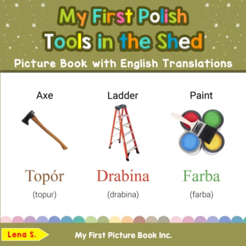 My First Polish Tools in the Shed Picture Book with English