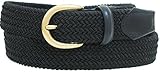 Men's Fabric Stretch Belt, Regular & Big Men's Sizes, Solid Brass Buckle - Style 0942