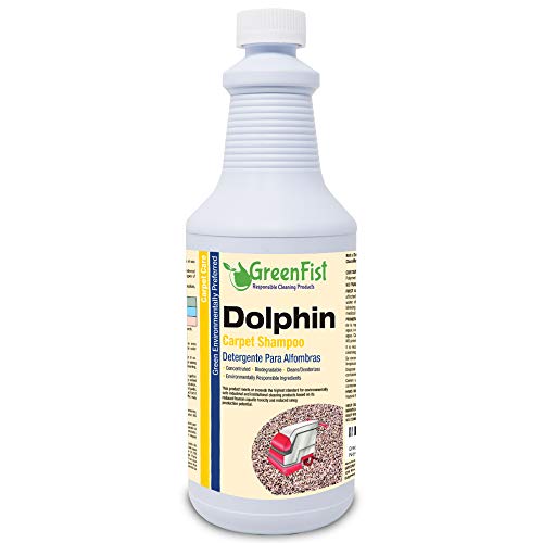 GreenFist Dolphin Carpet Extractor Odor & Stain Remover Shampoo { Concentrated }Deep Cleaner and