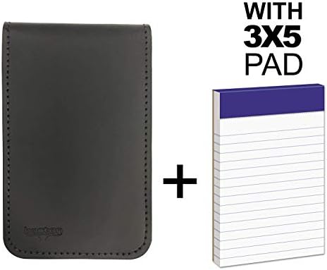 Memo Pad Cover & Holder, 3.5-Inch X 5.5-Inch Pocket Notebook, Includes One 3X5 Memo Pad