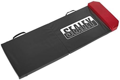 Sealey Vs860 Foldable Mechanic's Mat with Headrest, White