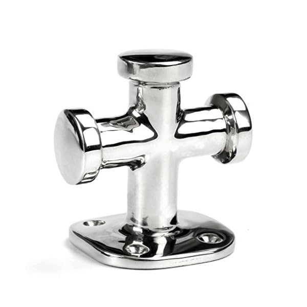 Mizugiwa-Marine-Single-Cross-Bollard-Stainless-Steel-Boat-Yacht-Heavy-Duty-Cleat