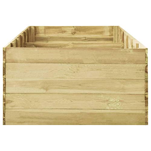 Hochbeet Blumentopf Imprägniertes Kiefernholz, Pflanzkübel Blumenkasten Pflanzkasten Pflanzbeet Gartenbeet… – Bild 4