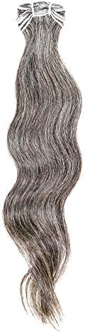 Vietnamese Natural Gray Hair Extensions (18")