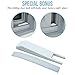 Sliding Door Lock Keyless for Child/Baby Safety Proofing Windows, Closets, Showers, Pools, Patios, and Sliding Doors - Childproof Safety Locks by All4Baby plus BONUS Sliding Door