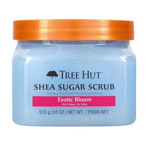 Tree Hut Exotic Bloom Shea Sugar Scrub, Exfoliating, Hydrating... 41ij LwdF3L