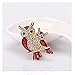 Potelin Premium Quality Women Enamel Owl Shape Rhinestones Brooch Pins Brooches Clip Gift for Female