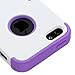 MYBAT IPHONE5HPCTUFFSO009NP Premium TUFF Case for iPhone 5 - 1 Pack - Retail Packaging - Ivory White/Electric Purple