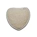 100% Natural Love Heart Shaped Loofah Pad Sponge Scrubber Brush (Front 100% Loofah + Back 100% Cotton Terry 1212CM) Face Body Shower Bath Spa Soften Smooth Renew Skin Lanyard Design, Pack of 6