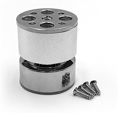 Stainless Steel Kitchen Adjustable Feet Round 2" Dia 2.96''H Furniture Leg by Craftsmind 4Pcs