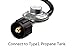 SHINESTAR 12 Feet Low Pressure Propane Hose with Regulator, for Gas Grill, Fire Pit, Stove, 3/8 Inch Female Flare