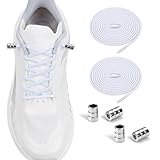 AOLLRUIRLL 2 Pairs Elastic No Tie Shoelaces For