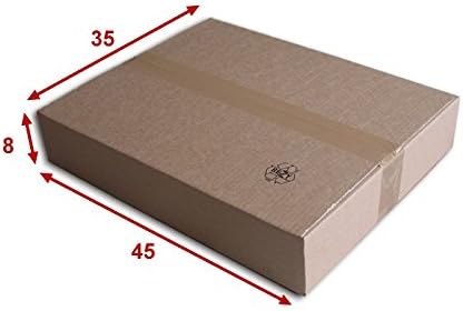 Cajas cartón (N ° 57) formato 450 x 350 x 80 mm: Amazon.es: Oficina y papelería
