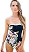 MiYang Women's Vintage Printing One-piece Swimsuit Bathing Swimwear