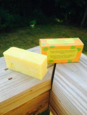 Tropical Mango and Lime Natural Handmade Soap with Organic Unrefined, Fair Trade Shea Butter, Coconut and Olive Oils (135g Approx)