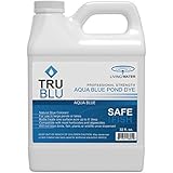 Living Water TruBlu Concentrated Pond Dye, Aqua Blue (1qt) - Concentrated Colorant Shades Water for Temperature and Algae Control - Non-Toxic, Safe for Swimming and Wildlife - Professional Strength