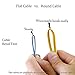 Hexagon Network - Ethernet Cable Cat7 Flat 50ft Black, Shielded (STP) Network Cable Cat 7 Flat Slim Ethernet Patch Cable, Internet Cable With Snagless RJ45 Connectors - 50 Feet Black