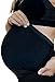 Mumberry Maternity Activewear Ease Yoga Pants with Belly Band Support (X-Large, Black)