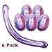 Anditoy 5 Pack Unicorn Slime Galaxy Slime Putty Eggs Fluffy Slime Stress Relief Toy for Kids Easter Basket Stuffers