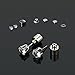 AYAMAYA 4 Pairs LED Light Up Earrings, LED Earring Studs Party Flashing Blinking Stainless Steel Valentines Day Decoration Gifts for Women Men Boyfriend Wife Girlfriend Husband Green+Blue+Purple+White