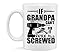 If Grandpa Can't Fix It We're All Screwed 11 Oz White Ceramic Grandfather Coffee Mug Funny Grandad Coffee Mug | Novelty Birthday Mugs