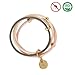 100% Natural Mosquito Repellent Bracelet/Band All Natural Essential Oil based Deet Free to Keep Insects and Bugs Away Maximum Protection and Style With a Sweet Atmosphere Smell.(Pink)