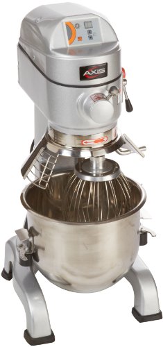 Axis Equipment AX-M20 Stainless Steel Commercial Planetary Mixer, 20 qt. Capacity, 36-25/128" Height x 16-115/128" Width x 20-51/64" Depth