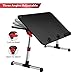 SAIJI Laptop Table Bed Desk, Adjustable Lap Desks Bed Trays for Eating, Foldable Portable Standing Desk, Notebook Stand Breakfast Reading Holder for Sofa Couch Floor (Black)thumb 3