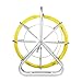 Happybuy Duct Rodder Fibersnake Fish Tape 6mm 1/4inch Fish Tape Fiberglass 425Ft Fiberglass Wire Cable Rod Fishtape Puller