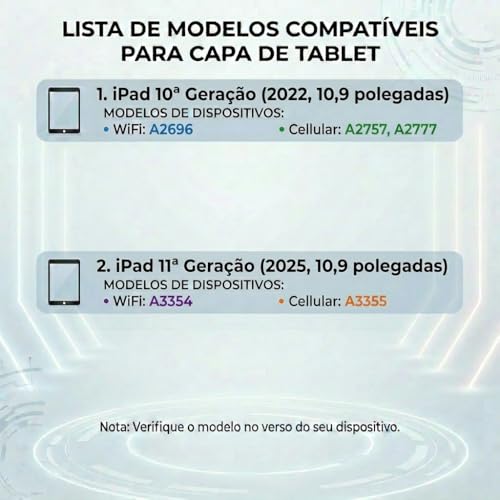 Capa Para iPad 10ª Geração /11ª Geração (A16) Com Teclado e mouse